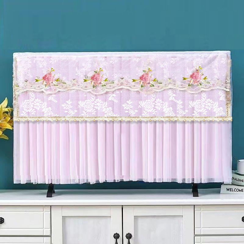 Универсальная пылезащитная крышка для телевизора в китайском стиле - Полное покрытие, Включение без снятия, Совместимость 55-75 дюймов