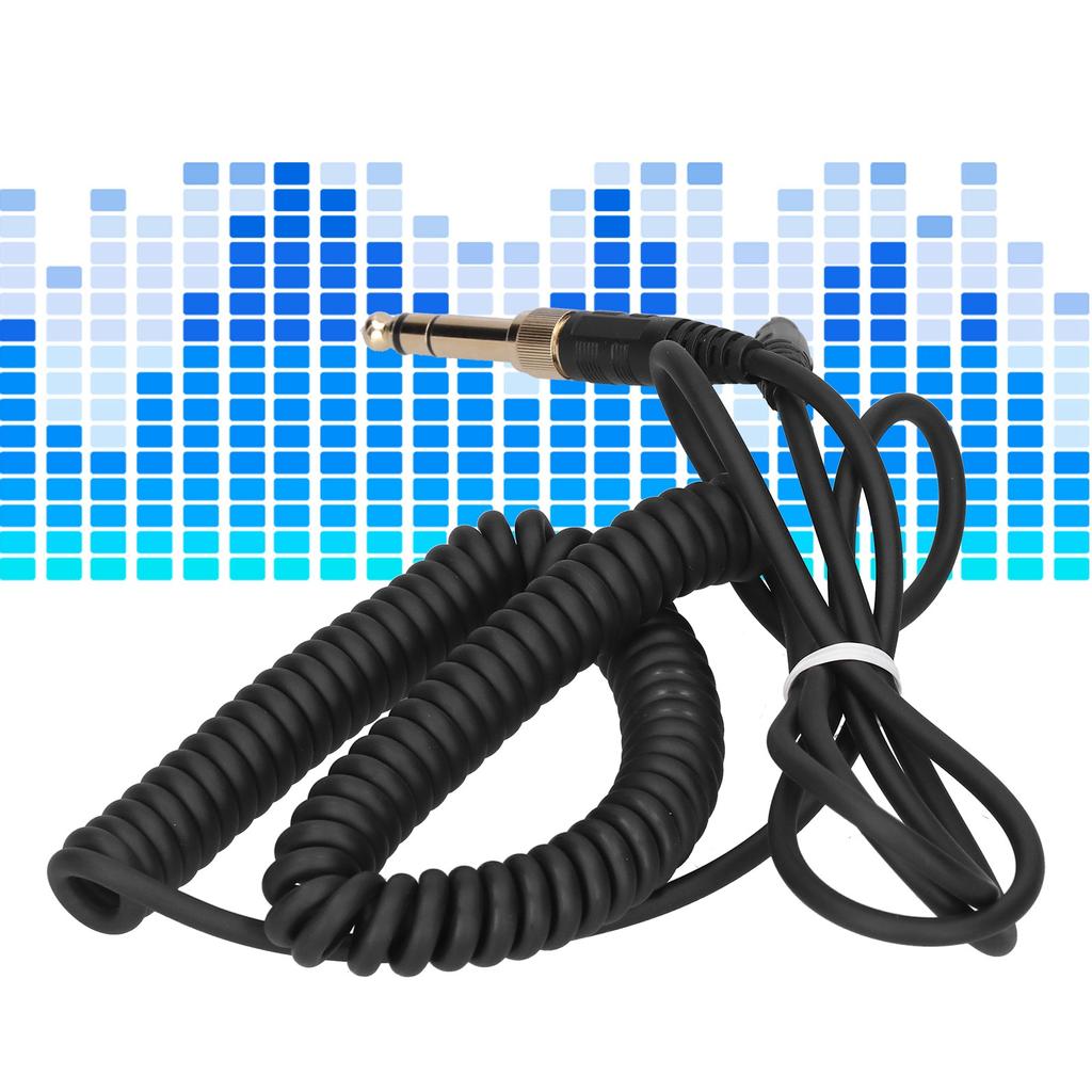 Stretchable Spring Headphone Audio Cord Replacement for ATHM50X M40X