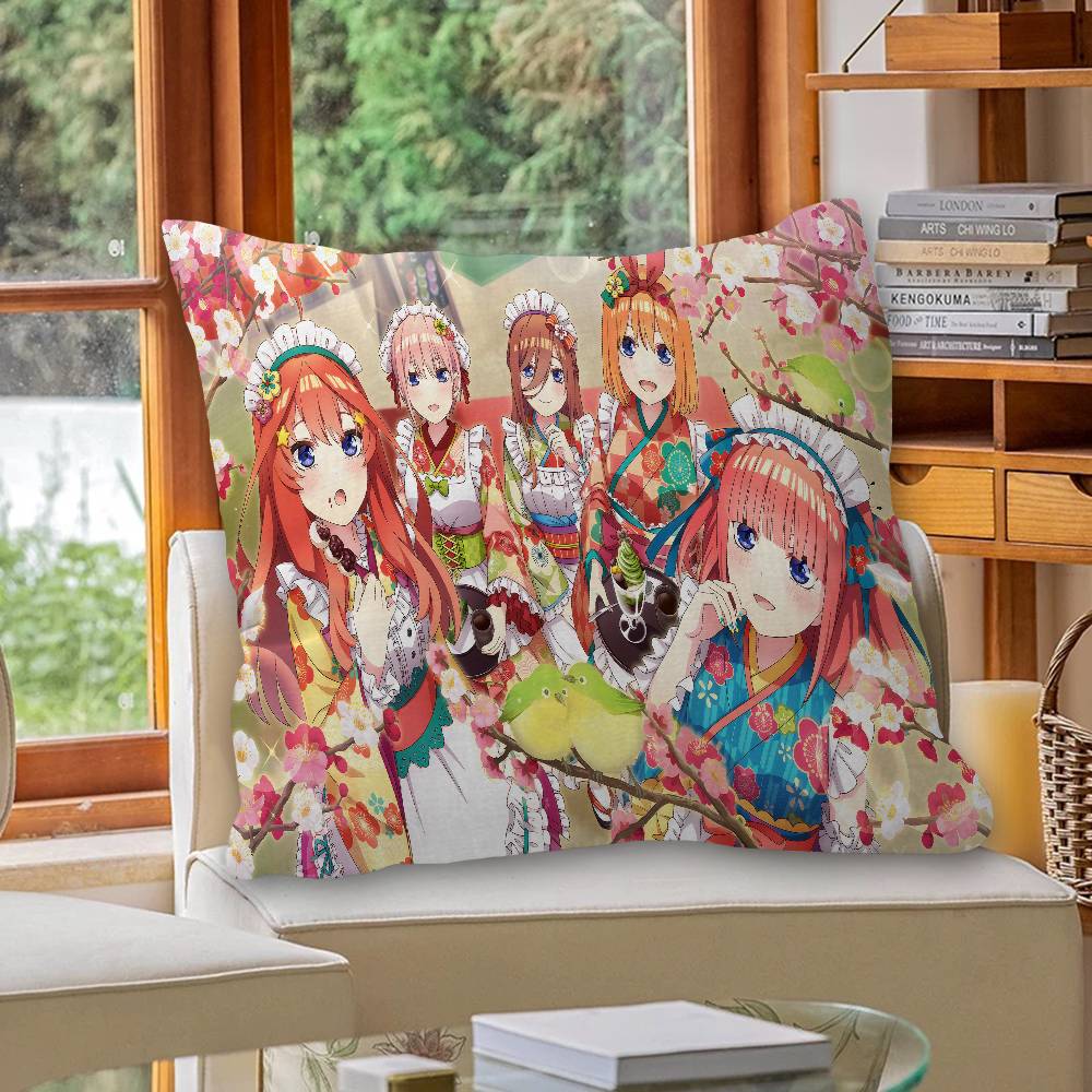 Anime The Quintessential Quintuplets Personalized Pillow Cover Kids Bedroom Wild Party Decor Pillowcase kid Birthday shower Gift