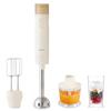 IRIS OHYAMA Hand Blender Blender Baby Food Mixer Smoothie Comes with Stand Stylish Present Cute Chopper Cup Stick Whisk Chopping Easy To Operate Ivory