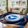 Brighton & Hove Albion Football Design Crystal Velvet Rug Soft Decorative Mat for Bedroom Entrance