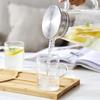 Modern Large Capacity Borosilicate Glass Cold Water Kettle with Flat Square Handle
