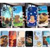 Милый чехол для телефона с капибарой для Motorola Moto G10 G20 G30 G31 G32 G34 G35 G41 G42 G50 G51 G52 G55 G60 G60S G62 G71 G72 G75