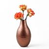20.32 Cm Flower Metal Vase for Living Room Pots for Decoration Polished Pure Metal Table Vase Contemporary Vessel Modern Copper Hammered Metal Vase