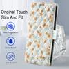Роскошный модный кожаный чехол с цветочным узором для iPhone 16 15 14 13 12 11 17 Pro Max Plus 16e Бизнес-чехол-книжка с отделениями для карт