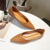 Женские туфли на плоской подошве, весна-лето 2025, новая обувь, модные остроносые туфли на мягкой подошве с мелким вырезом, универсальные женские туфли на плоской подошве