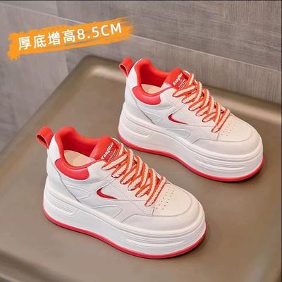 Маленькая женская обувь осень новая внутренняя высота увеличение женская обувь платформа обувь маффины повседневная белая обувь