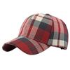 White Fang Checkered for Men and CZA330 Cap, Stylish, Casual, Trendy, Cute, Women, (Red)