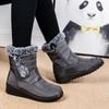 Waterproof Women's Winter Boots Women Snow Boots Faux Fur Warm Ankle Boots Women Thicked Plush Non-Slip Cotton Boots Woman