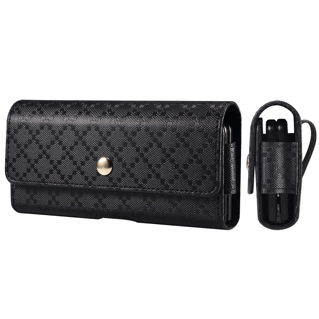 Кожаный чехол с зажимом для ремня, мужская поясная сумка, чехол для Samsung Galaxy Z Fold 6 5 4 3 5G Vivo X Fold 2 Plus Mix Fold 4, сумка-кобура