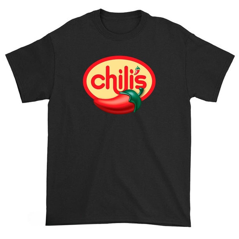 New Chili Restaurant Logo Americanstyle Funny Tshirt Design Embroidered Highend Luxurious Neutral Style