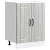 VidaXL Lucca Washbasin Base Cabinet Sonoma Grey Engineered Wood, Kitchen Base Cabinet, Kitchen Drawer Base Cabinet, 853683