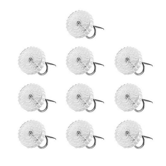 10/20/30/40/50/60/70/80/90/100 шт. Мебельные гвозди-твисты с прозрачными головками для фиксации мебельных чехлов, накидок, оборок для кроватей и других тканей