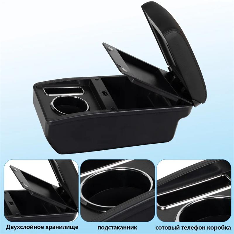 Универсальный автомобильный подлокотник Универсальная модель подлокотника Автомобильные аксессуары Ящик для хранения Модификация Модернизированные детали Увеличить Снять усталость
