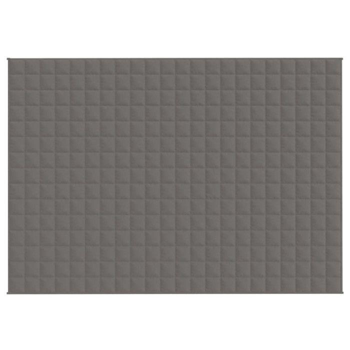 VidaXL Weighted Blanket Grey 155x220 Cm 7 Kg Fabric 350776