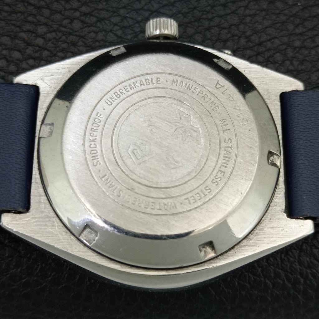 RICOH R31 AUTOMATIC VINTAGE JAPAN MENS BLUE COLOR DIAL WATCH a707616-1