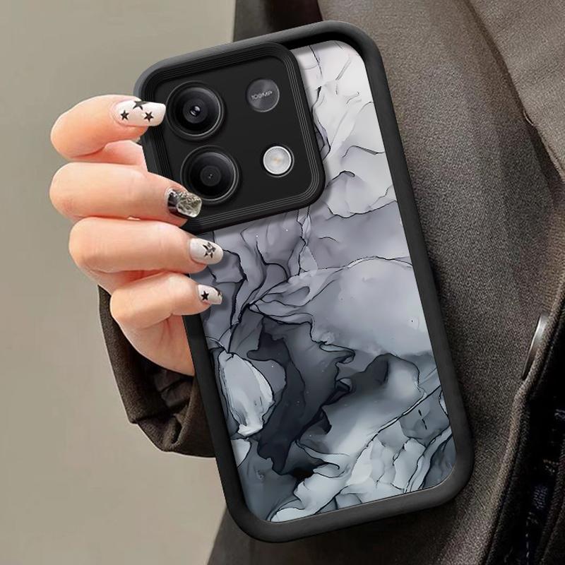 Для Xiaomi Poco F6 X6 X5 13T 11T Pro Redmi Note 13 12 11 10 Pro Max чехол противоударный мраморная текстура матовый силиконовый мягкий защитный чехол для линз телефона