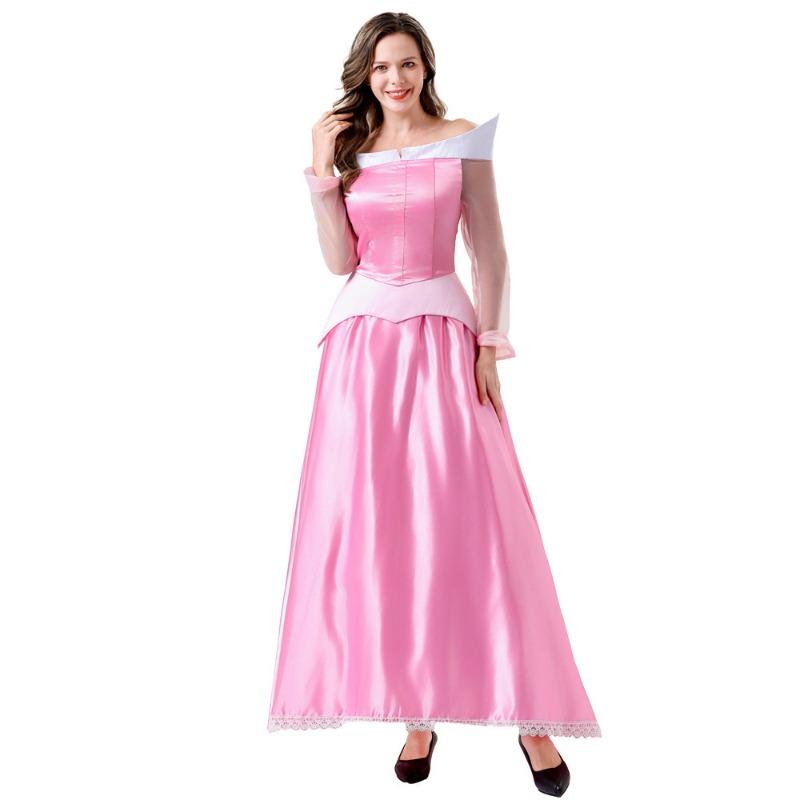 Adult Female Fairy Tale Sleeping Beauty Princess Dress Cosplay Costume
