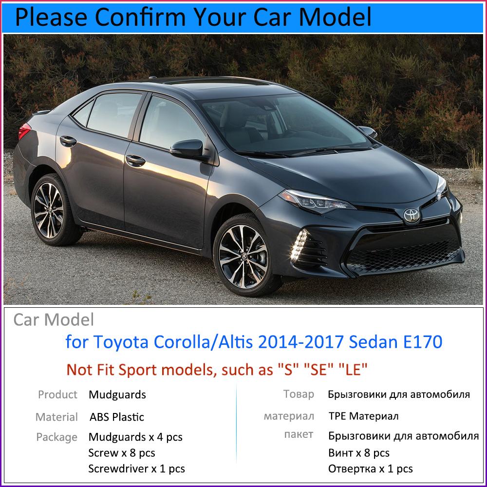 Крылья для Toyota Corolla Altis E170 2014 2015 2016 2017 автомобильные аксессуары брызговик Fender авто замена