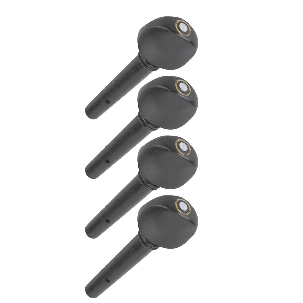 4 шт. Качественные скрипичные струны Колки для настройки грифа Аксессуары Эбеновое дерево Массив дерева(для 1/4 скрипки)