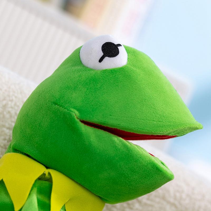 Frog Hand Puppet Soft Stuffed Plush Playthings Cute Animal Frog Cosplay As a Prop Plushies Doll Gifts Ideal For Children Stage Performance Props