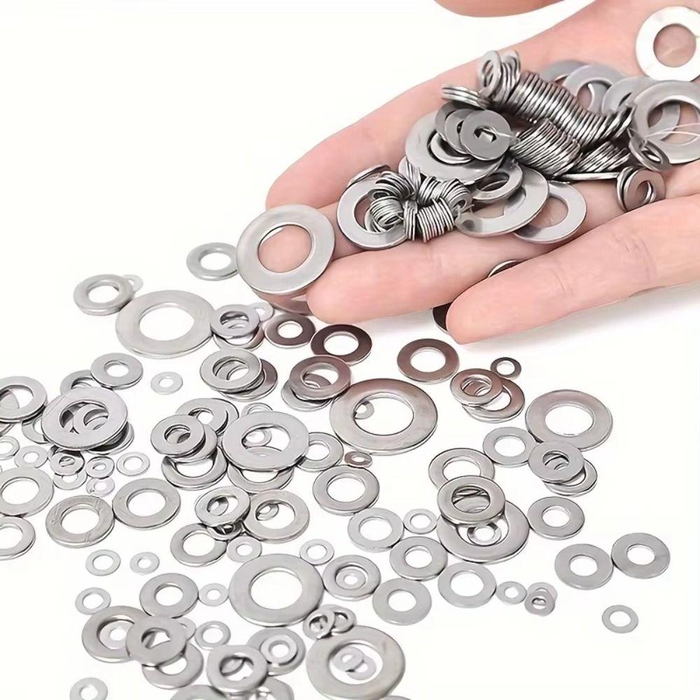 180PCS Flat Design Stainless Steel Sealing Gasket Sump Plug Washer Kitchen Applications