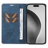 YIKATU YK-004 For iPhone 16 Pro Max Case Skin Feel Leather Wallet Phone Cover Strong Magnetic