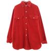 PENNEYS 50s Vintage Chamois Cloth Long Sleeve Shirt 15-151/2 Red Men's Used