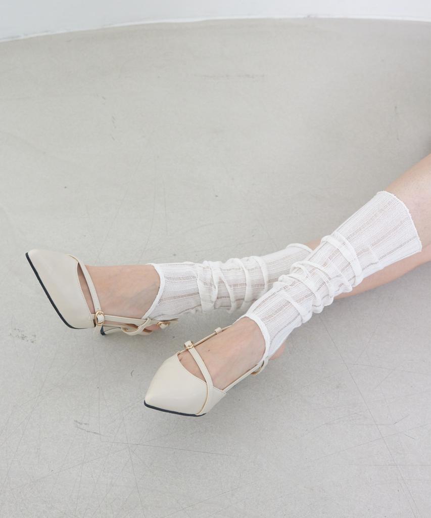 Туфли Cesti Stiletto с ремешком-слингбэк и дизайном-оберткой (слоновая кость)