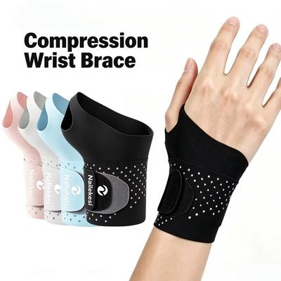 Ultra-Thin Compression Wrist Wrap Anti Sprain Wrist Support Brace Quality Fixed Wristband Women