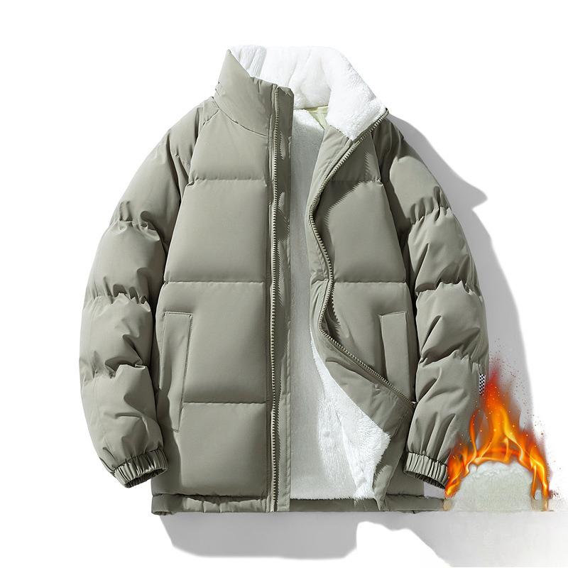 Куртка с воротником-стойкой и подкладкой для мужской осени и зимы, новая куртка для мальчиков с утолщенной защитой от холода