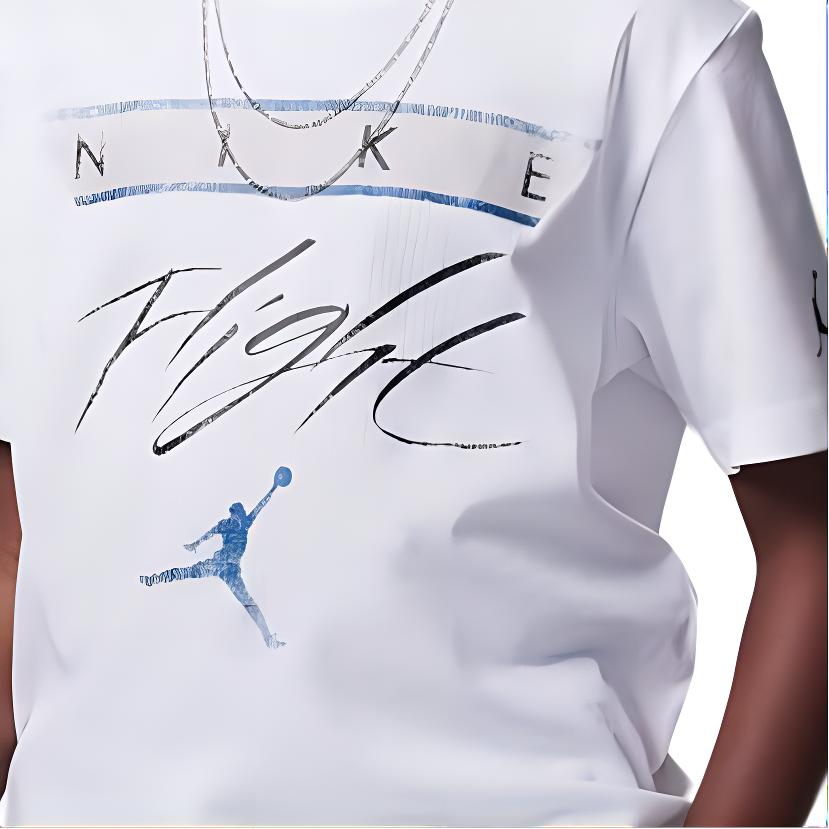 Jordan Kids T Shirts Crew Neck Moderate HM4742-100