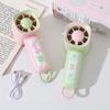 Quiet Operation Handheld Mini Fan Lightweight Design USB Rechargeable Fan  Desktop Use