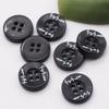 10 шт. высококачественных черных круглых смоляных пуговиц универсальная блузка верхняя одежда декоративные пуговицы маленькие пуговицы аксессуары