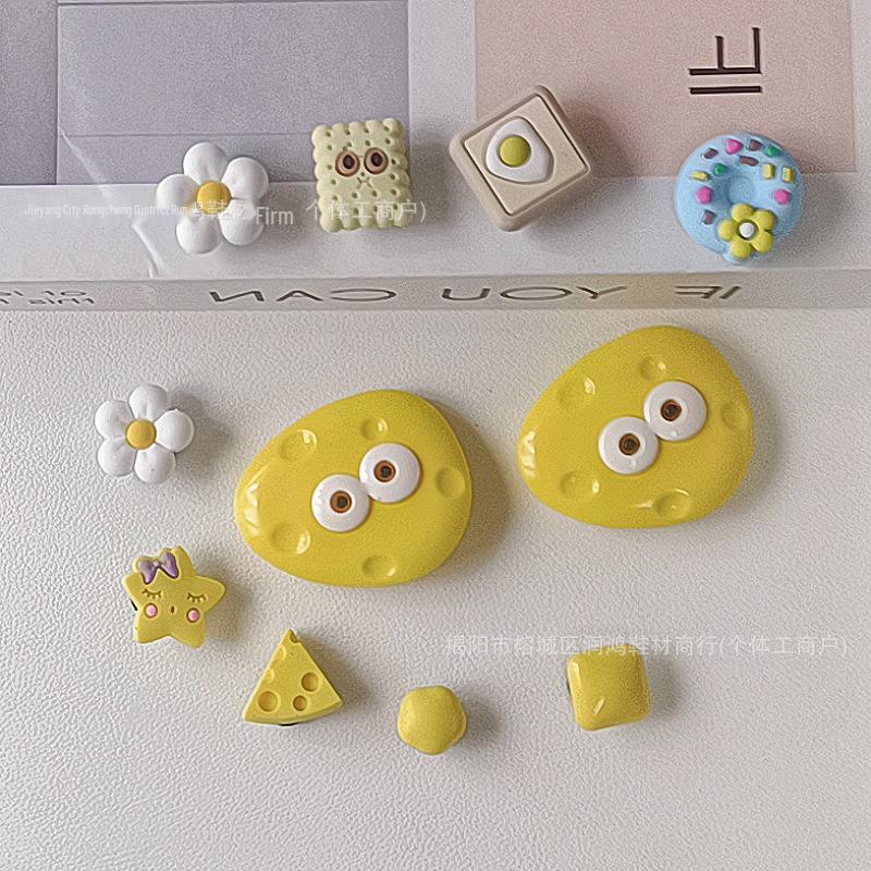 Декоративные аксессуары для обуви Xiaohongshu DIY - Милые подвески в виде сырной обуви