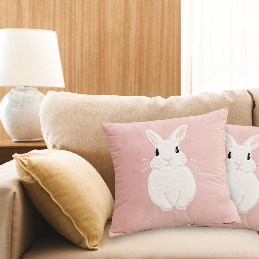 Small Fresh Embroidery.Embroidered Easter Elements. New Pillows For Living Room And Bedroom. Easter Decoration. Easter Pillowcases.17.7*17.7inch.1pc