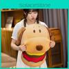 Dog Hamburger Plush Toy Cartoon Stuffed Animal Doll Bedroom Gift Decoration