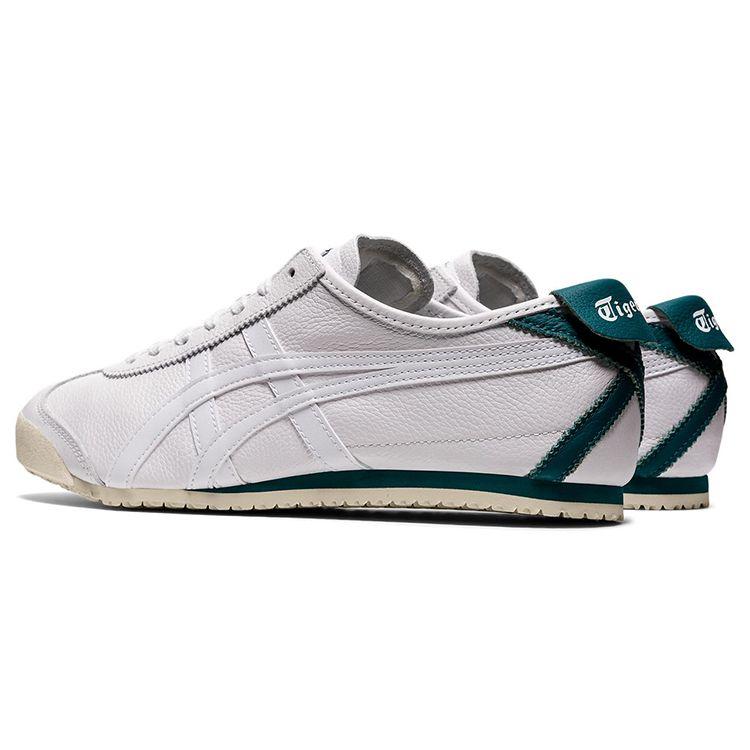 ONITSUKA TIGER Mexico 66 Повседневные низкие кроссовки из синтетической кожи Унисекс кроссовки Белый Зеленый 1183B781-102