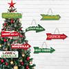 40Pcs Christmas Hanging Indicator Sign Letter Pattern Reusable Indoor Outdoor Front Door Wall Xmas Tree Hanging Welcome Doorplate Decoration
