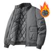Новая молодежная куртка мужская куртка утолщенная хлопковая теплая стойка воротник большой размер повседневная хлопковая одежда
