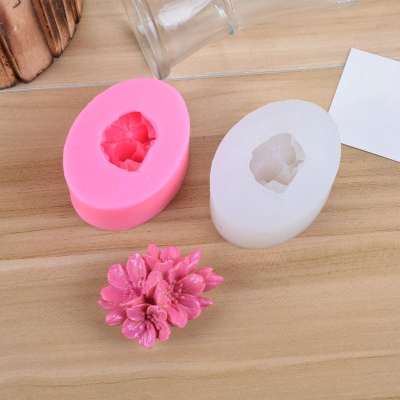 Silicone Soap Mold for Making Rose Flower Fondant 3d DIY Handmade Cake Decorating Moulds Silicone Mold Tools