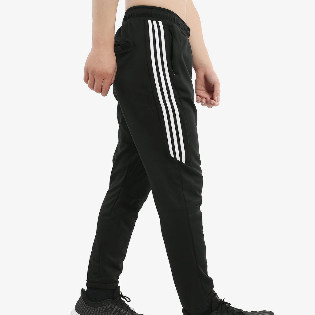 adidas Оригинальные повседневные удобные спортивные брюки со шнуровкой в полоску, мужские брюки черного цвета DH3882