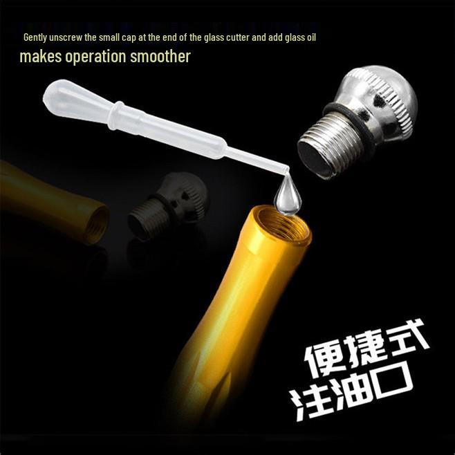 Алюминиевая ручка Двусторонний плиткорез и стеклорез со сплавной режущей головкой