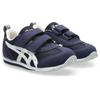 Sukusuku Basic Series Navy Size Cm Kids' Low-Cut Two-Strap Shoes, Blue/White, 236, 21.0