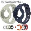 For Huami Amazfit T-Rex 3 Strap and Same Color Watch Case Single Color Adjustable Wristband +Shell Decoration