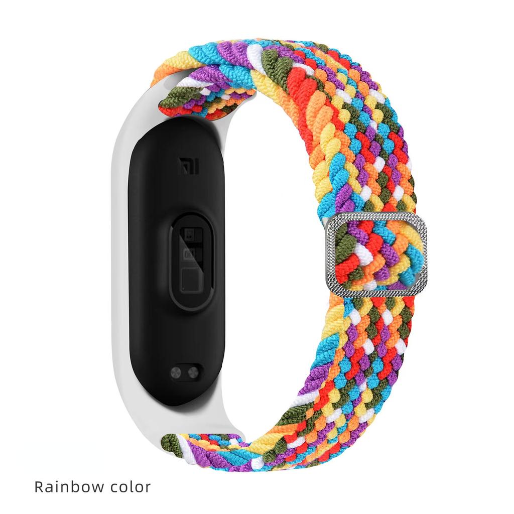 NEW Nylon Loop For Xiaomi Mi Band 7 Nfc Smartwatch Wristband Sports Miband7 Correa Replacement Bracelet Smart Band 6 5 4 3 Strap