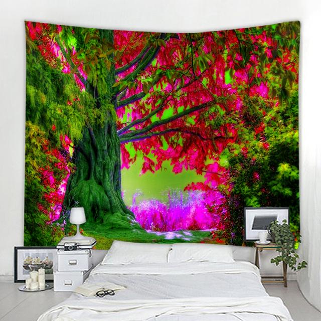 Ocean Moon Natural Scenery Decorative Tapestry Bohemian Hippie Wall Decorative Tapestry Home Decorative Tapestry Tapestry