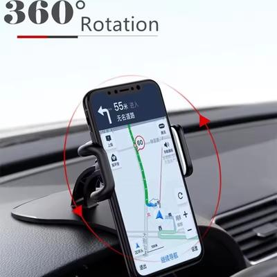 Вращающийся на 360 градусов автомобильный держатель для телефона, универсальные подставки для мобильного телефона, автомобильный кронштейн, поддержка для приборной панели автомобиля, автоматический зажим, фиксирующий кронштейн для мобильного телефона