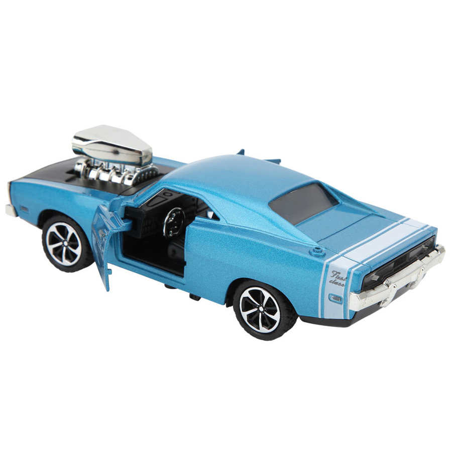 1/32 масштабная модель автомобиля Dodge Super-race, звуковой свет, игрушечный автомобиль из сплава, модель автомобиля в стиле ретро для семьи и дома
