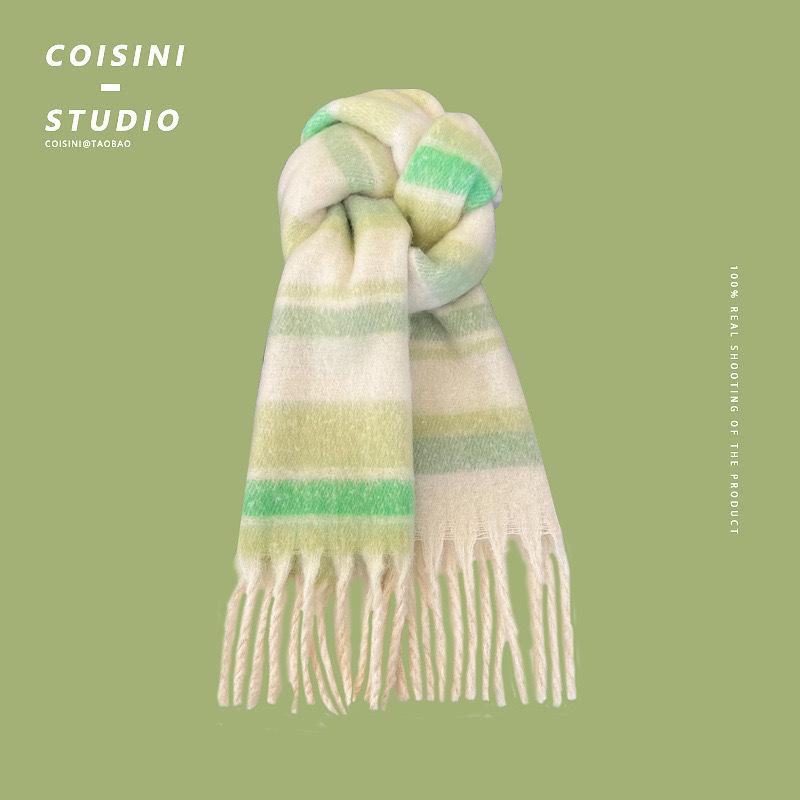 Winter New High-end Thickened Warm Scarf Women's Winter Atmosphere Soft Scarf Sweet Shawl